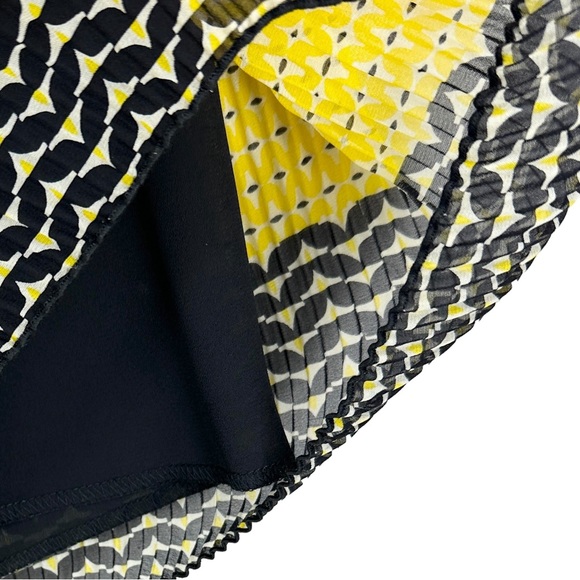 ANNA SUI Romper Lined Chiffon Playsuit Yellow Black - Picture 7 of 8